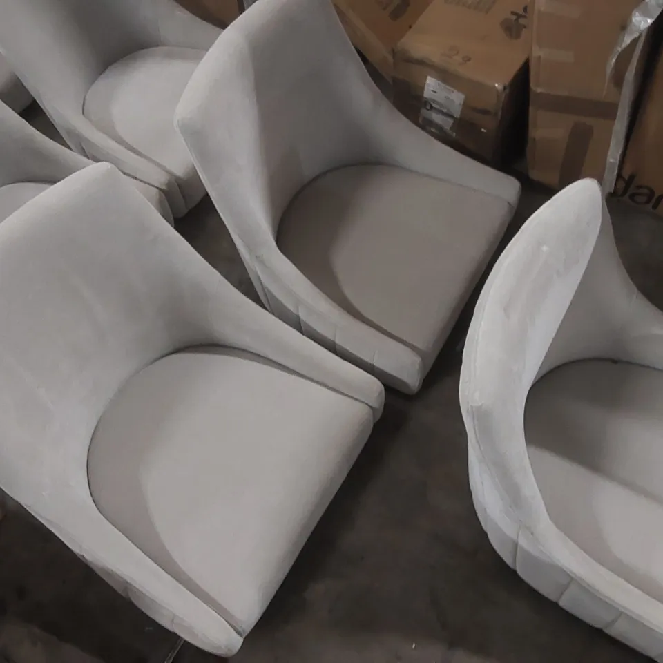 LOT OF 7x ASSORTED DANETTI DINING CHAIR PARTS WITHOUT LEGS (2 BOXES)