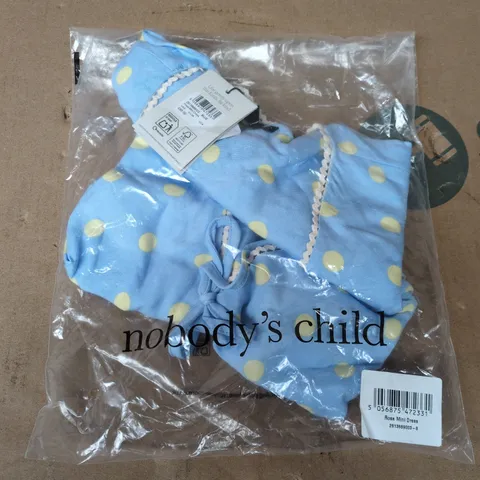 BAGGED NOBODYS CHILD ROSA DRESS IN BLUE - SMALL