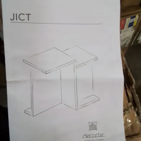 BOXED SHELVING UNIT IN WHITE