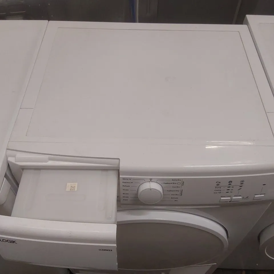 LOGIK LCD8W23 8 KG CONDENSER TUMBLE DRYER - WHITE