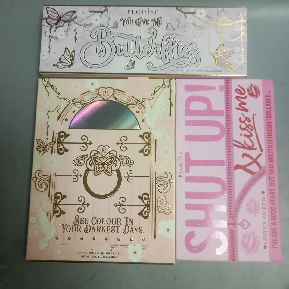 LOT OF 5 ASSORTED PLOUISE EYE SHADOW PALETTES