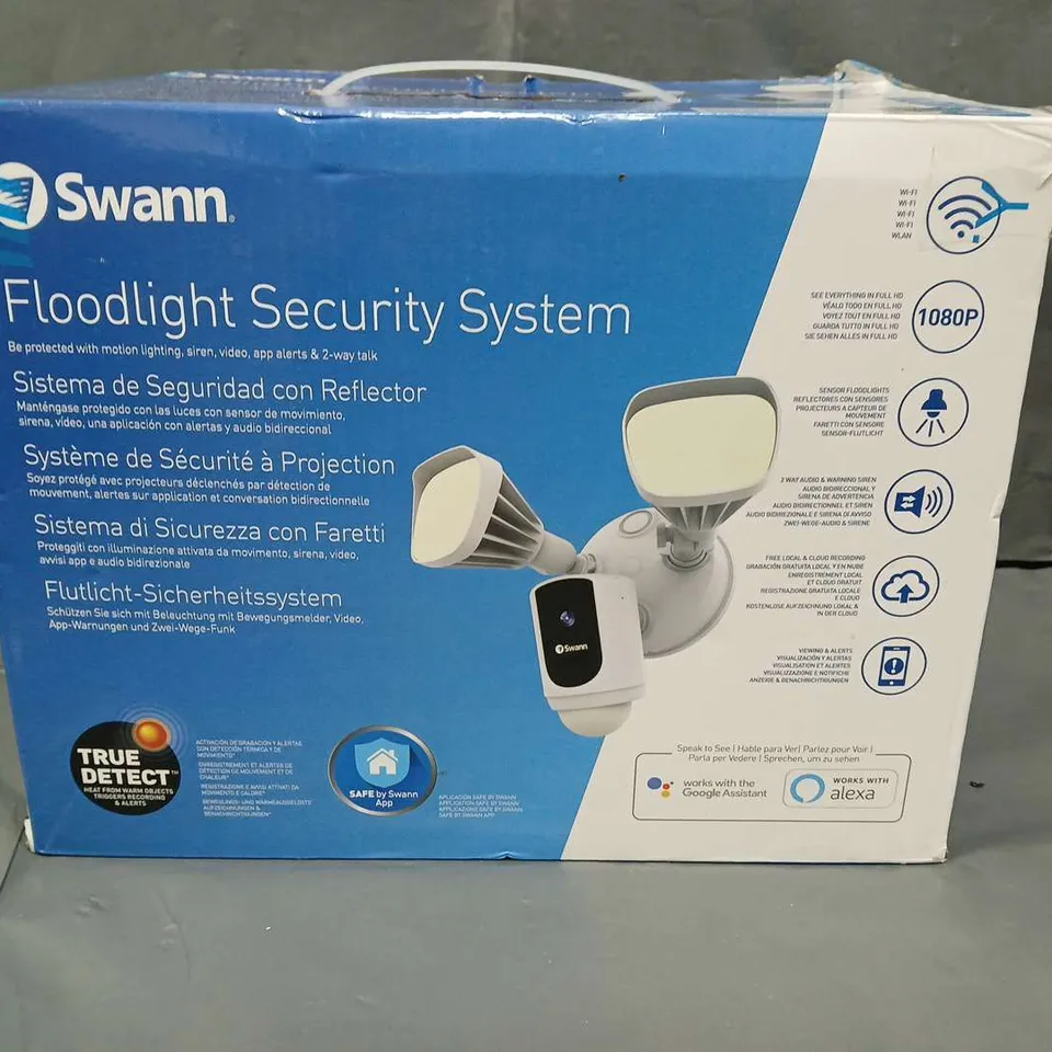 BOXED SWANN FLOODLIGHT SECURITY SYSTEM