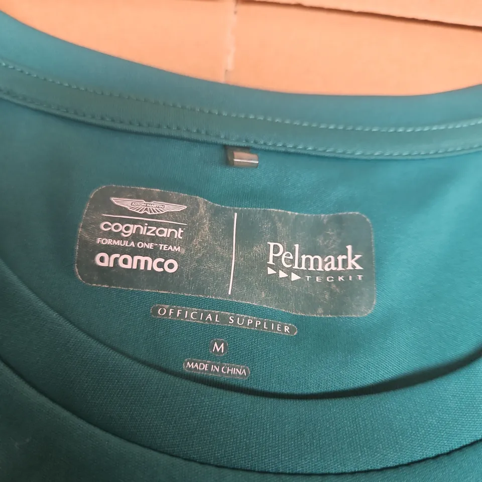 ASTON MARTIN COGNIZANT FORMULA ONE TEAM POLO SHIRT – TEAL, MEN'S MEDIUM