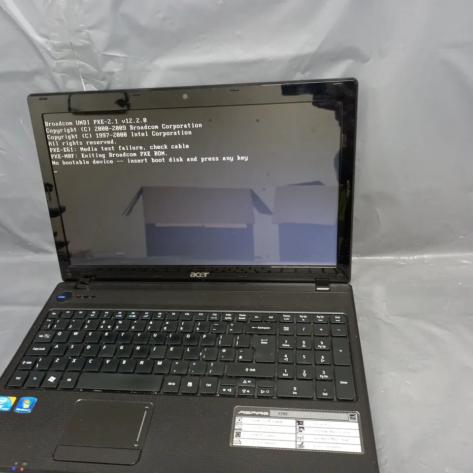 ACER ASPIRE 5742 15 INCH I5 M 480 2.67GHZ