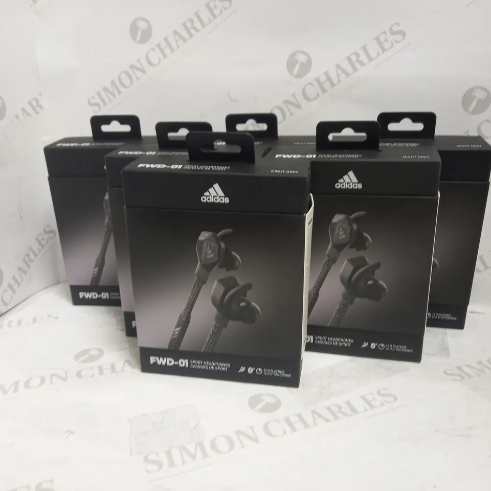 LOT OF 6 ADIDAS FWD-01 BLUETOOTH SPORT HEADPHONES