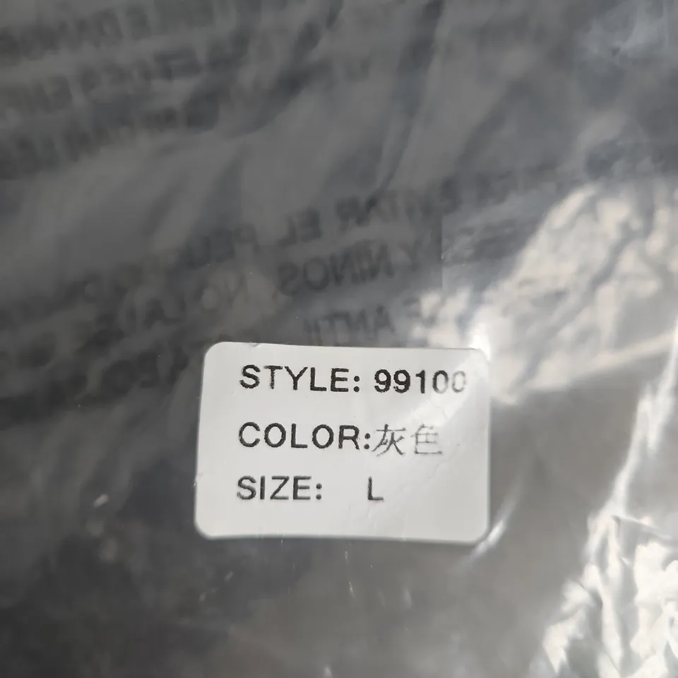 GREY KNIT HOODIE, STYLE 99100, SIZE L