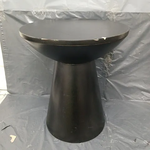 DRUM SIDE TABLE - BLACK