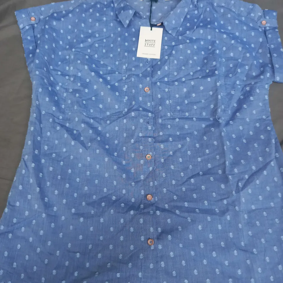 WHITE STUFF ELLIE COTTON SHIRT - UK 10