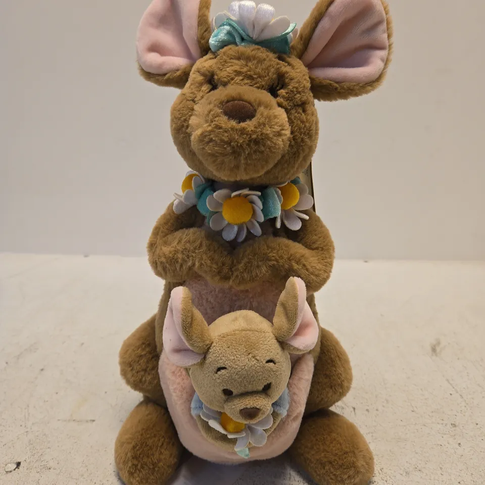 DISNEY STORE OFFICIAL KANGA AND ROO FLORAL SPECIAL EDITION MEDIUM SOFT TOY