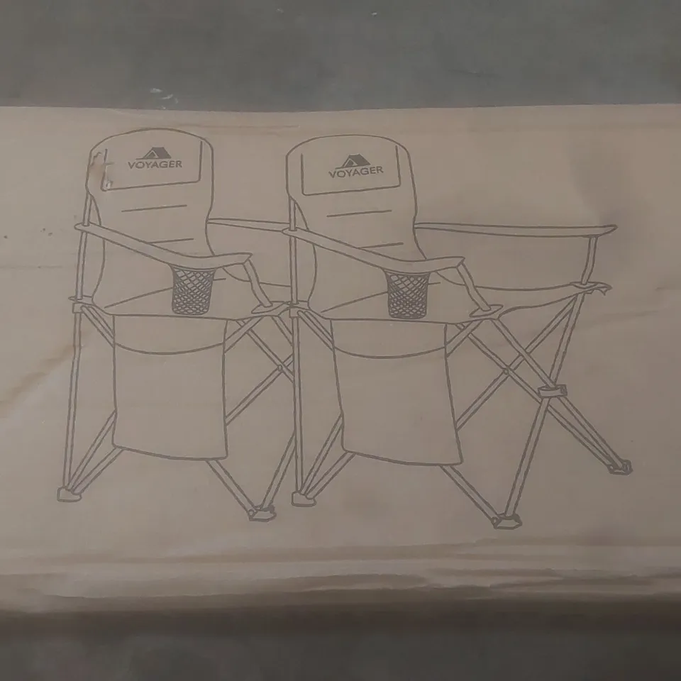 BOXED SET OF 2 VOYAGER CAMPING CHAIRS