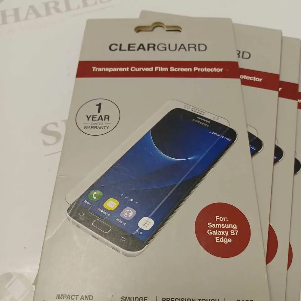 LOT OF FOUR SCREEN PROTECTORS FOR SAMSUNG GALAXY S7 EDGE