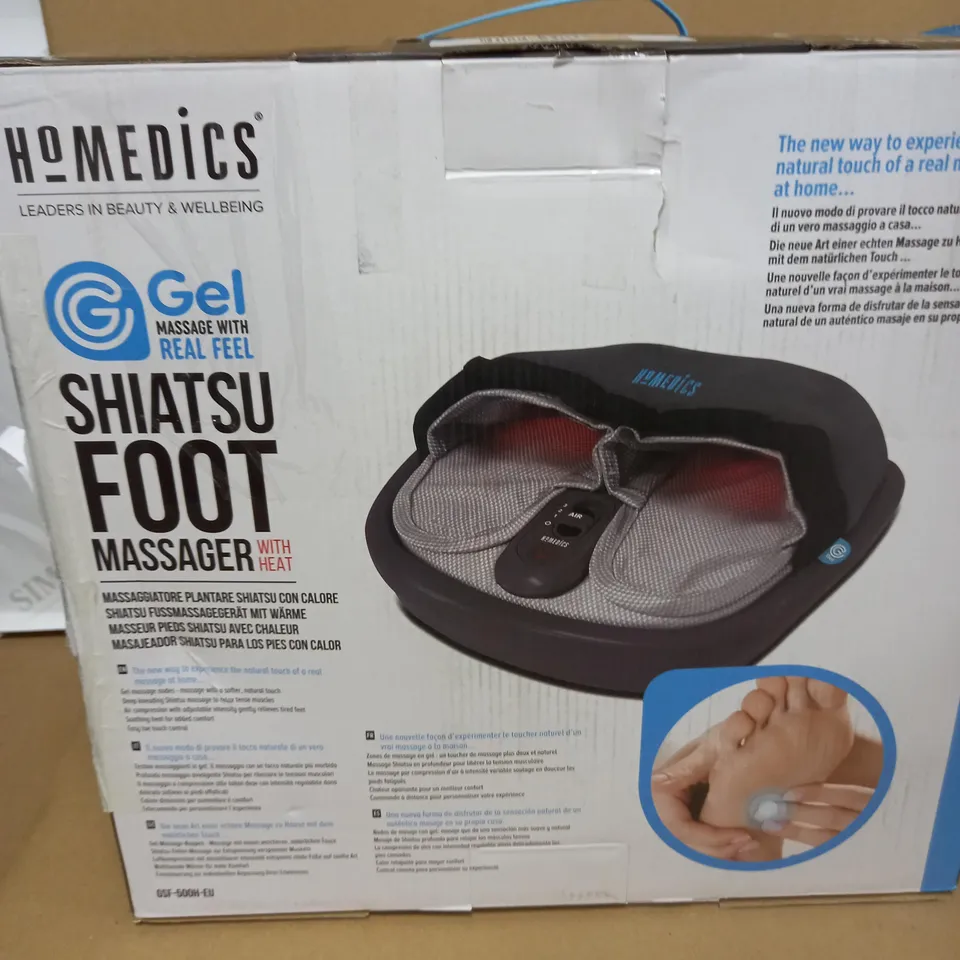BOXED HOMEDICS SHIATSU FOOT MASSAGER