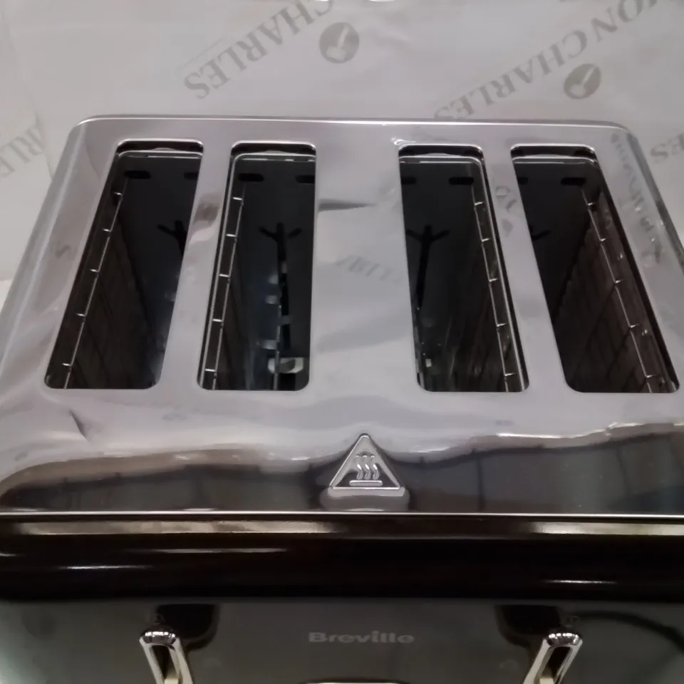 BOXED BREVILLE AURA COLLECTION SHIMMER BLACK 4 SLICE TOASTER