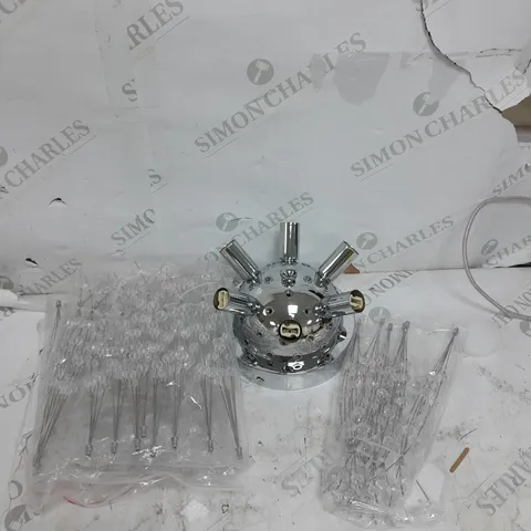 BOXED CEILING LIGHT CHROME FINISH