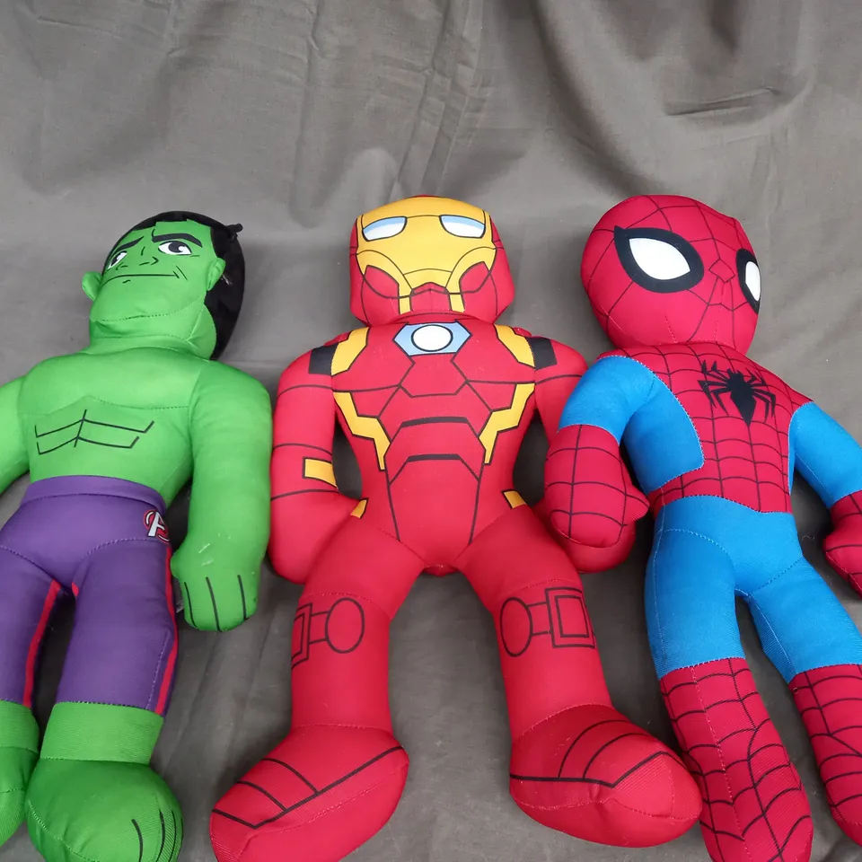 SET OF 3 MARVEL PLUSH TEDDIES