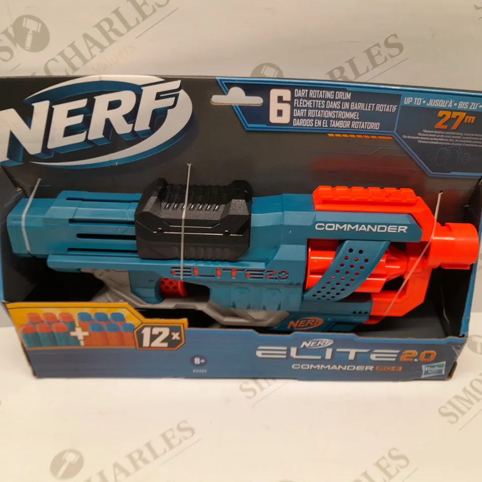 BRAND NEW BOXED NERF ELITE 2.0 COMMANDER RD-5 WITH 6 DART ROTATING DRUM 