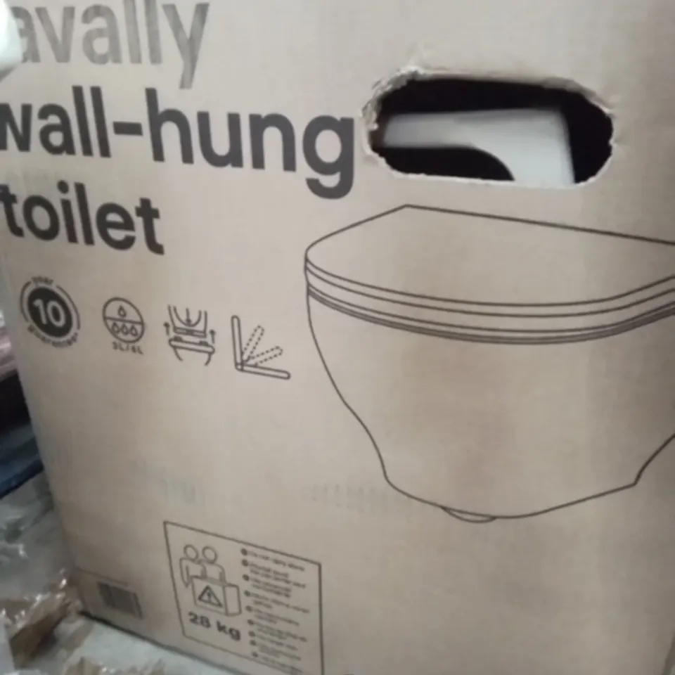 BOXED CAVALLYWALL HUNG TOILET