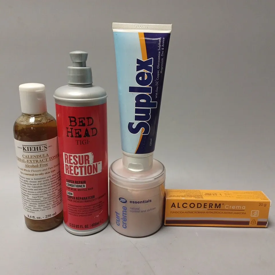 BOX OF APPROX 15 ASSORTED HEALTH AND BEAUTY ITEMS TO INCLUDE - SUPLEX - BED HEAD CONDITIONER -  BOOTS CURL CREAM ETC