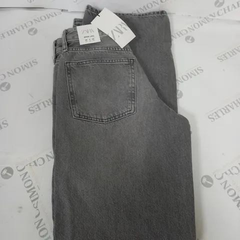 ZARA WIDE LEG DENIM TROUSERS SIZE 36