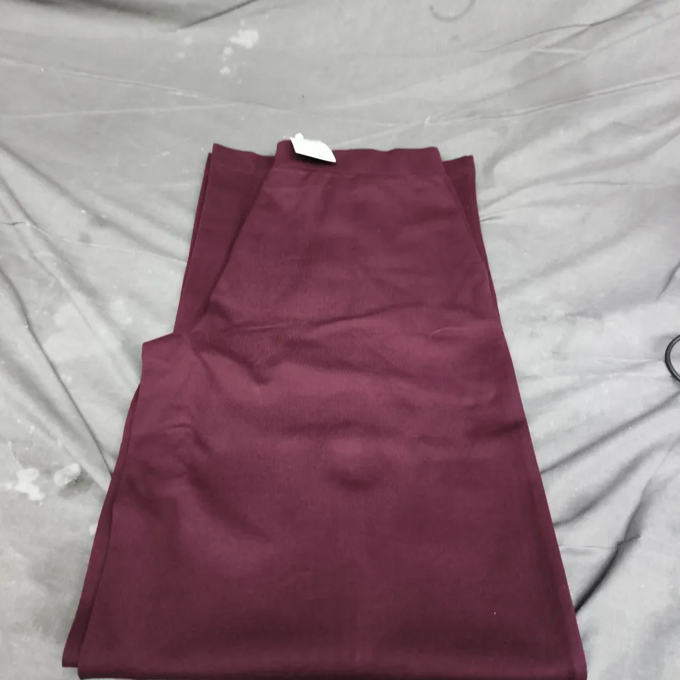 MANGO WOMEN’S TROUSERS – BURGUNDY – UK SIZE S