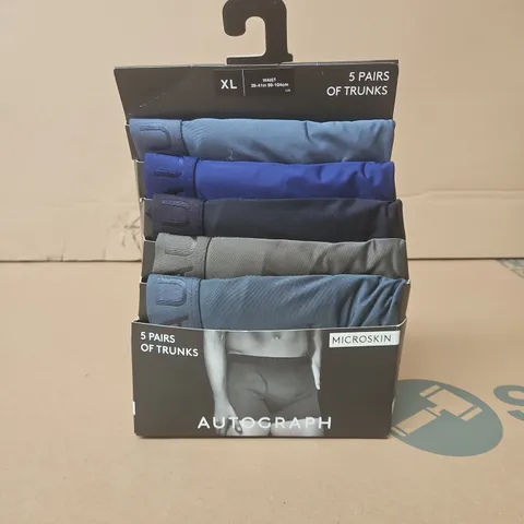 BOXED AUTOGRAPH 5 PAIRS OF TRUNKS - XL