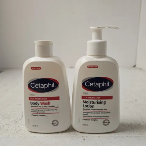 CETAPHIL PRO ITCH PRONE SKIN BODY WASH & MOISTURISING LOTION, 2 X 236 ML