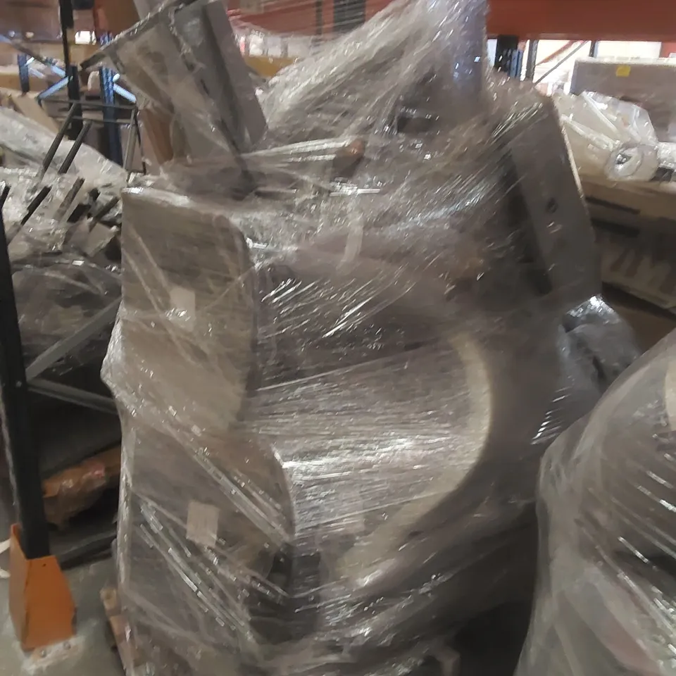 PALLET CONTAINING A VERY LARGE QUANTITY OF ASSORTED CHAIR PARTS 