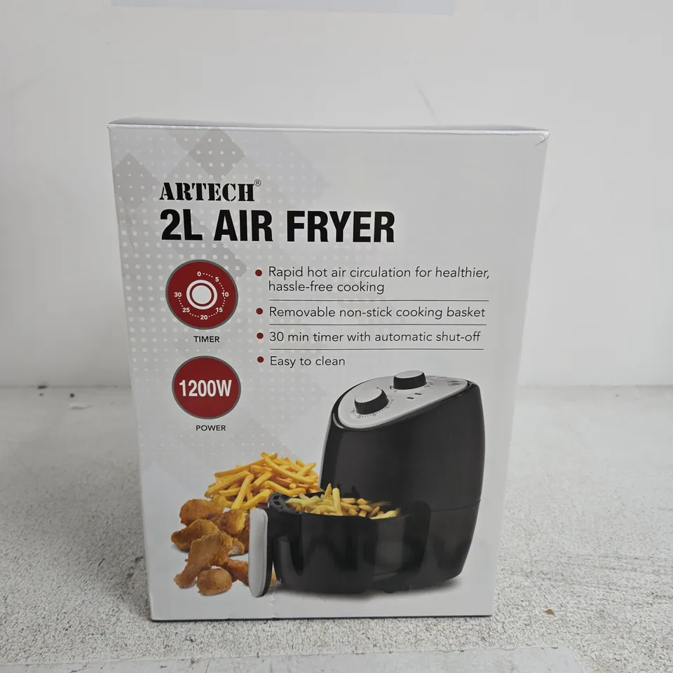 ARTECH 2L AIR FRYER – BLACK