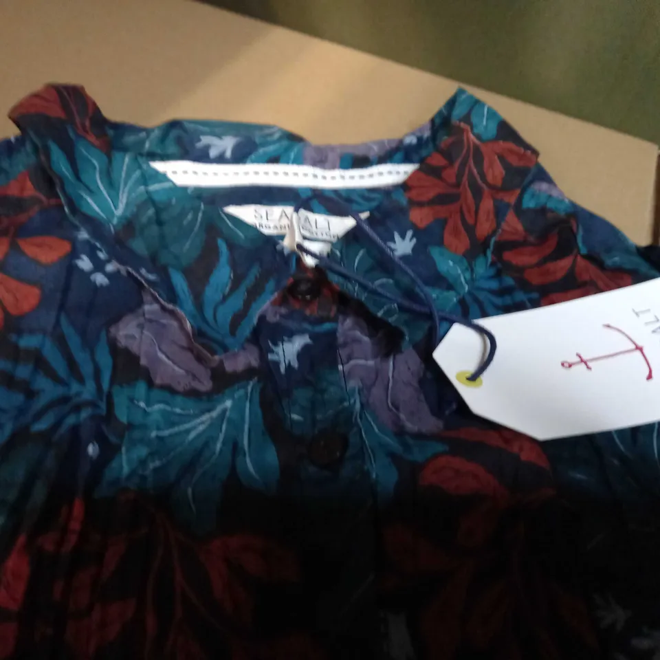 SEA SALT LARISSA SEA COLLAGE SHIRT - SIZE 18