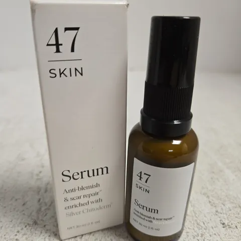 BOXED 47 SKIN SILVER CHITODERM ANTI BLEMISH SCAR REPAIR SERUM 30ML