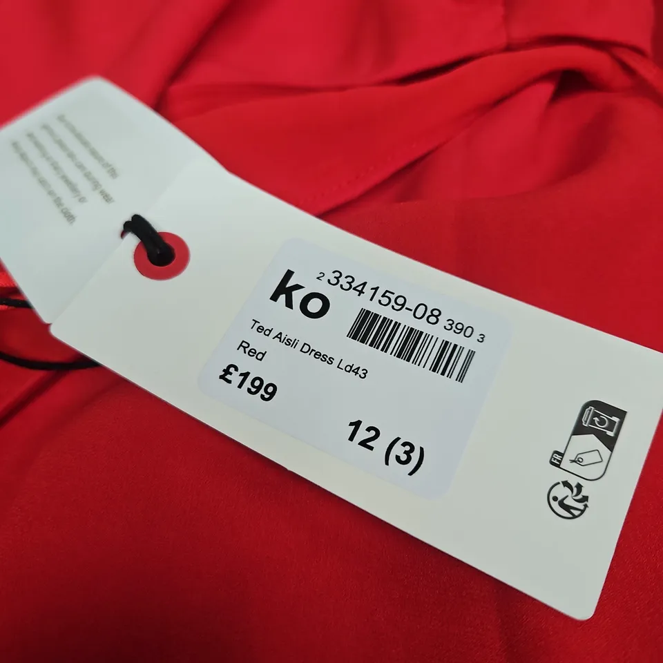 TED BAKER AISIL DRESS - SIZE 12