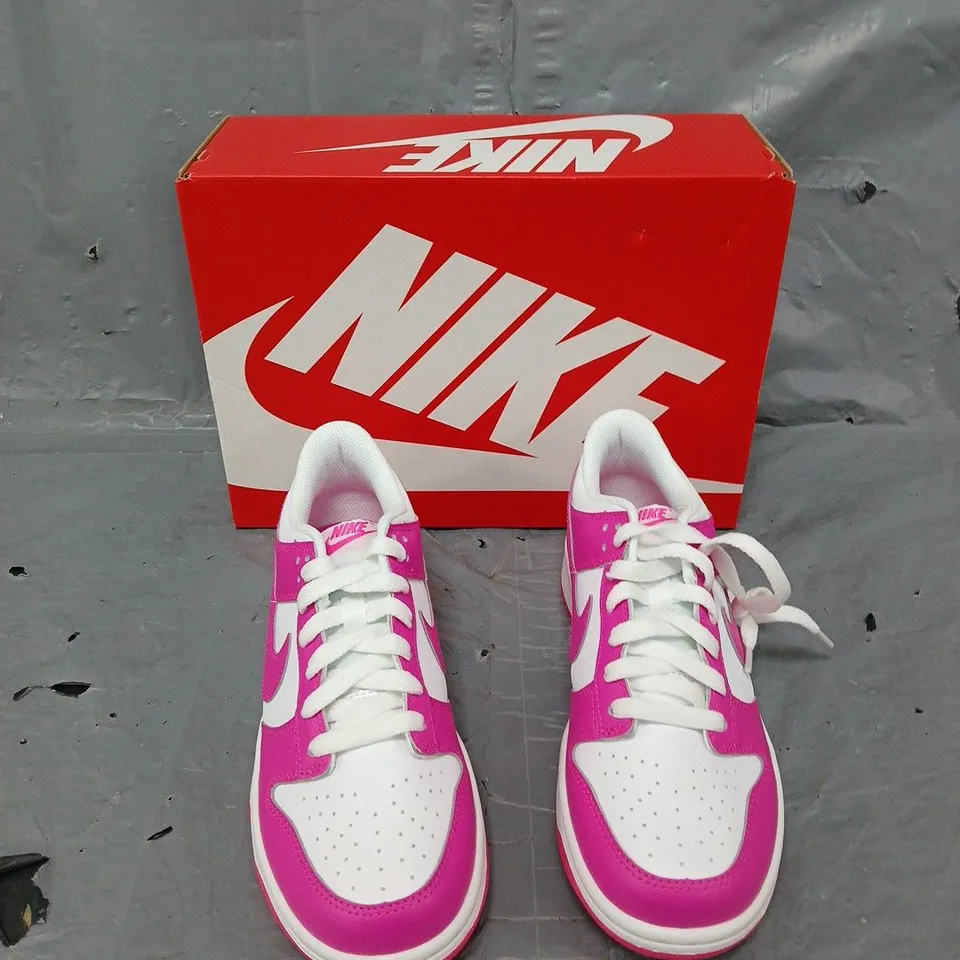 BOXED PAIR OF NIKE DUNK LOWS HOT PINK UK 5.5