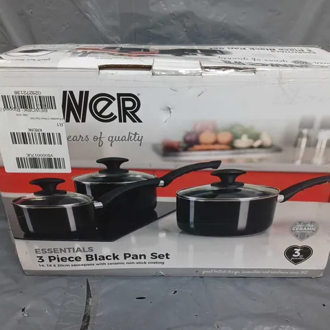 BOXED TOWER ESSENTIALS 3 PIECE PAN SET