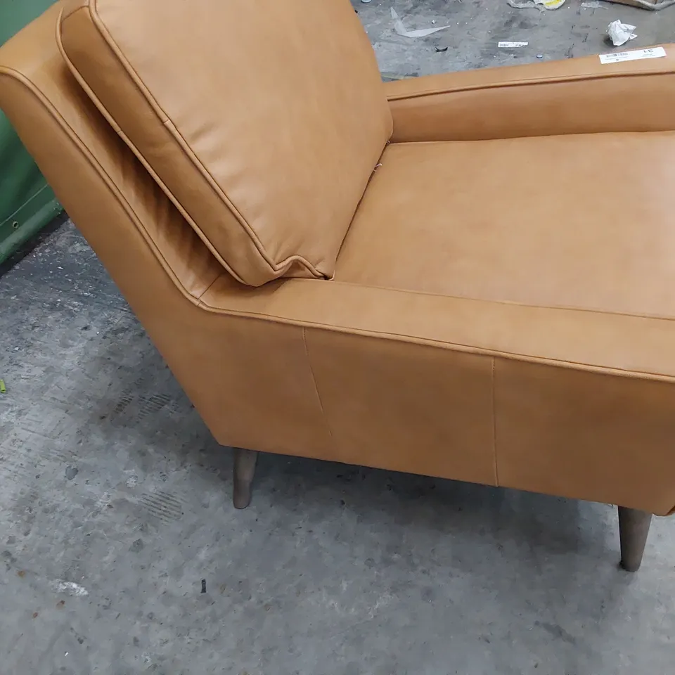 QUALITY BRITISH MADE LOUNGE Co EASY CHAIR TAN LEATHER