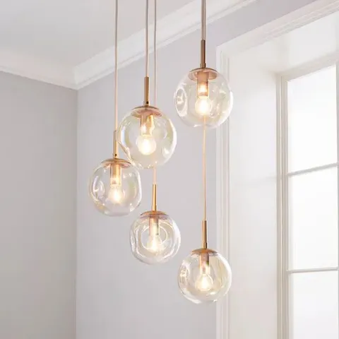 BOXED ALEXIS 5 LIGHT CLUSTER CEILING LIGHT ( 1 BOX )