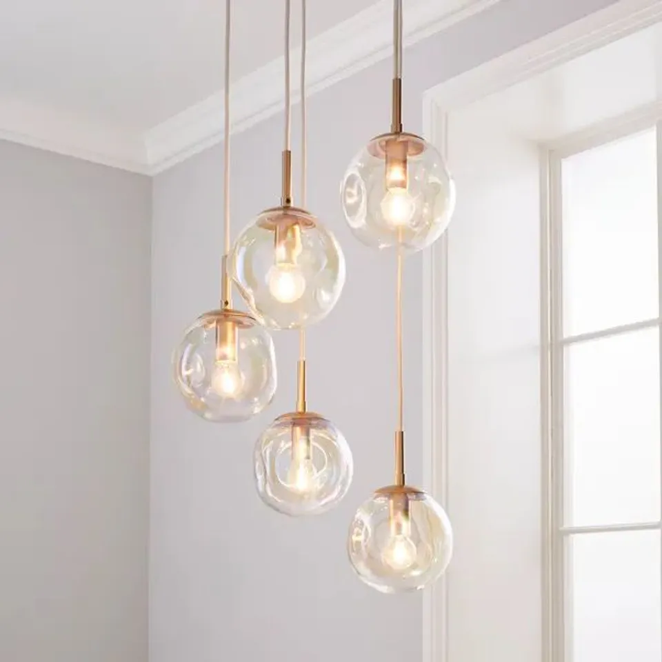 BOXED ALEXIS 5 LIGHT CLUSTER CEILING LIGHT ( 1 BOX )