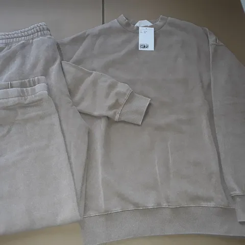 H&M LIGHT BROWN KIDS LOUNGE SET - 13/14 YRS
