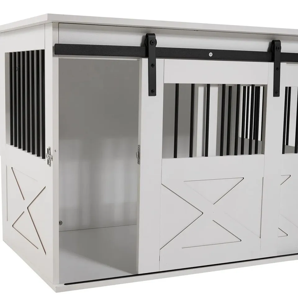 BOXED HUERAMO DOG HOUSE - WHITE (1 BOX)