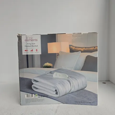 FINE ELEMENTS KING SIZE HEATED BLANKET β BOXED