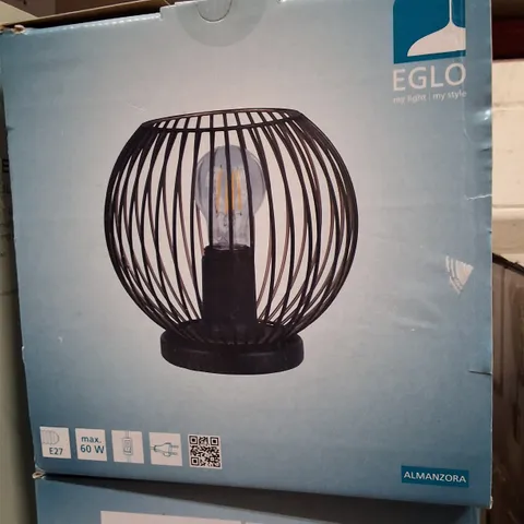 BOXED EGLO ALMANZORA CEILING FITTING. - SPHERICAL WIRE CAGE, E27, BOXED