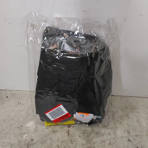 BAGGED PLAIN DYE 200 TC EGYPTIAN-QUALITY COTTON BED SHEET - BLACK // SIZE: DOUBLE, 137 X 191cm