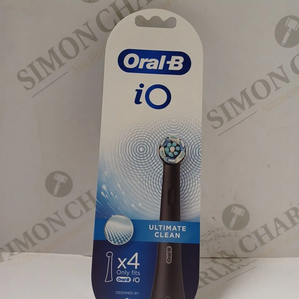 ORAL-B IO BLACK ELECTRIC TOOTHBRUSH HEADS - 4 PACK