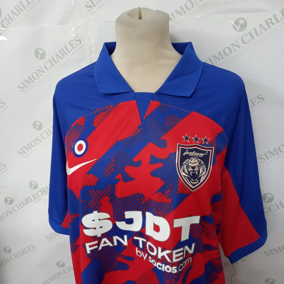JOHOR FC FOOTBALL JERSEY SIZE XXL