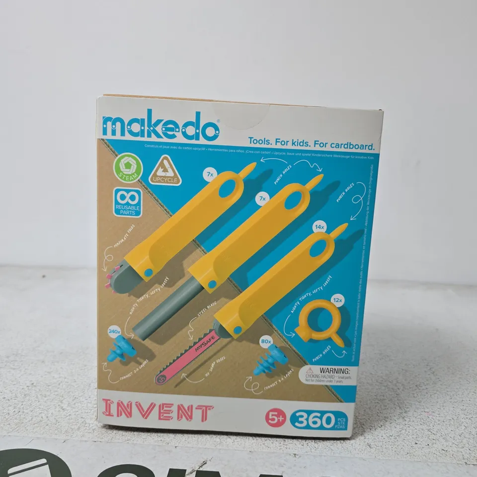 MAKEDO INVENT 360-PIECE CARDBOARD CONSTRUCTION KIT FOR KIDS (AGE 5+)