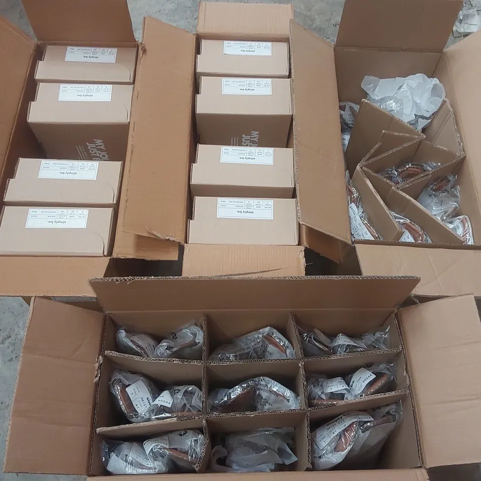 PALLET CONTAINING APPROXIMATELY 170x ASSORTED BRAND NEW DESIGNER SHOES INCLUDING: SIMPLY BE SANDALS/SHOES ECT
