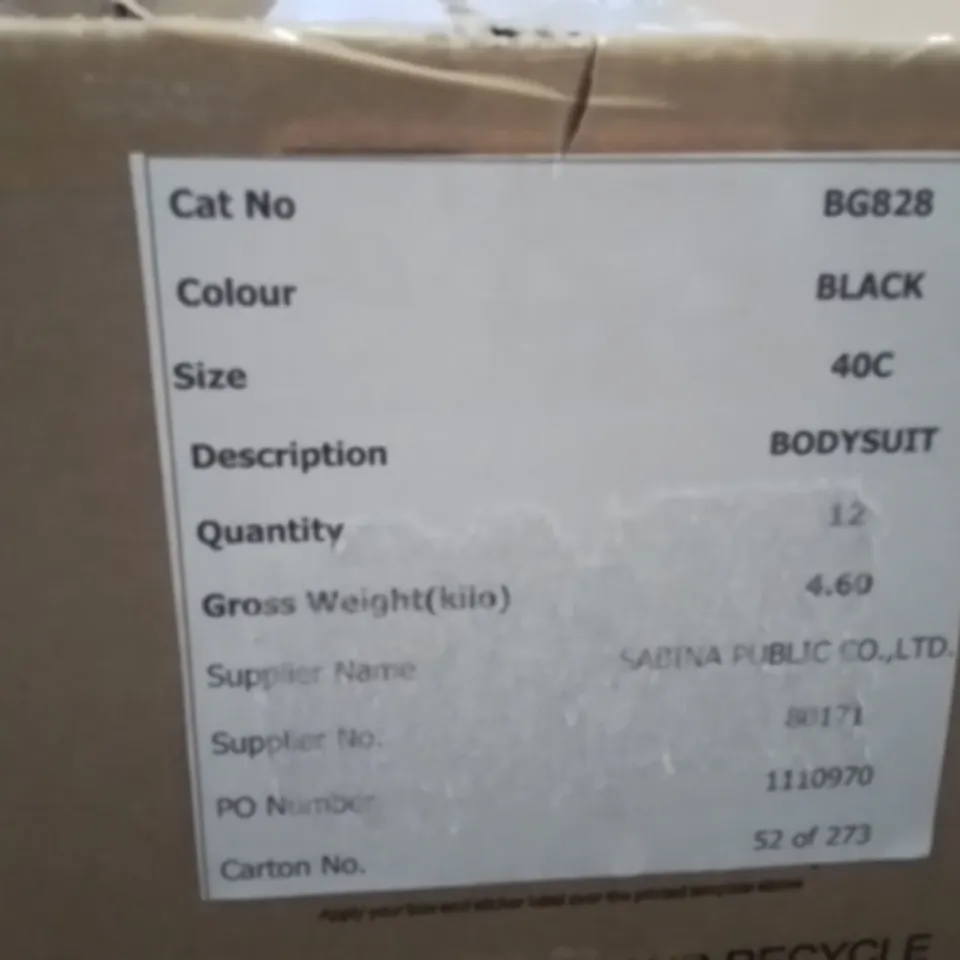 BOXED BRAND NEW APPROXIMATELY 12 MAGISCULPT BLACK BODYSUIT SIZE 40C