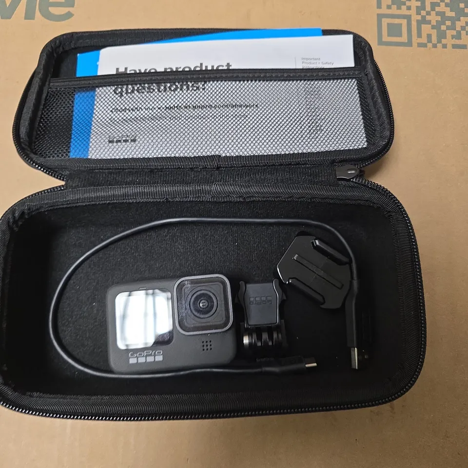 GOPRO HERO9 BLACK ACTION CAMERA IN PROTECTIVE ZIP CASE