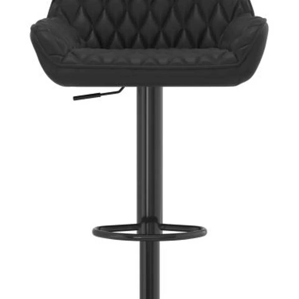 BOXED BLACK BAR STOOL BLACK