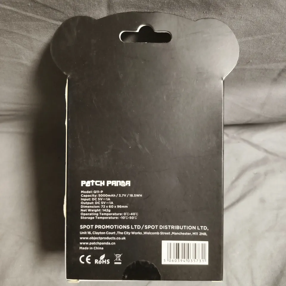 PATCH PANDA POWER BANK - 5000MAH PORTABLE CHARGER (Q11-P)