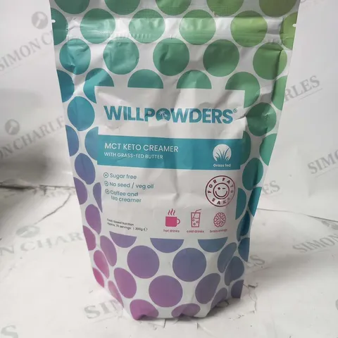 FOUR BAGS OF WILLPOWDERS MCT KETO CREAMER WITH GRASS-FED BUTTER 300G